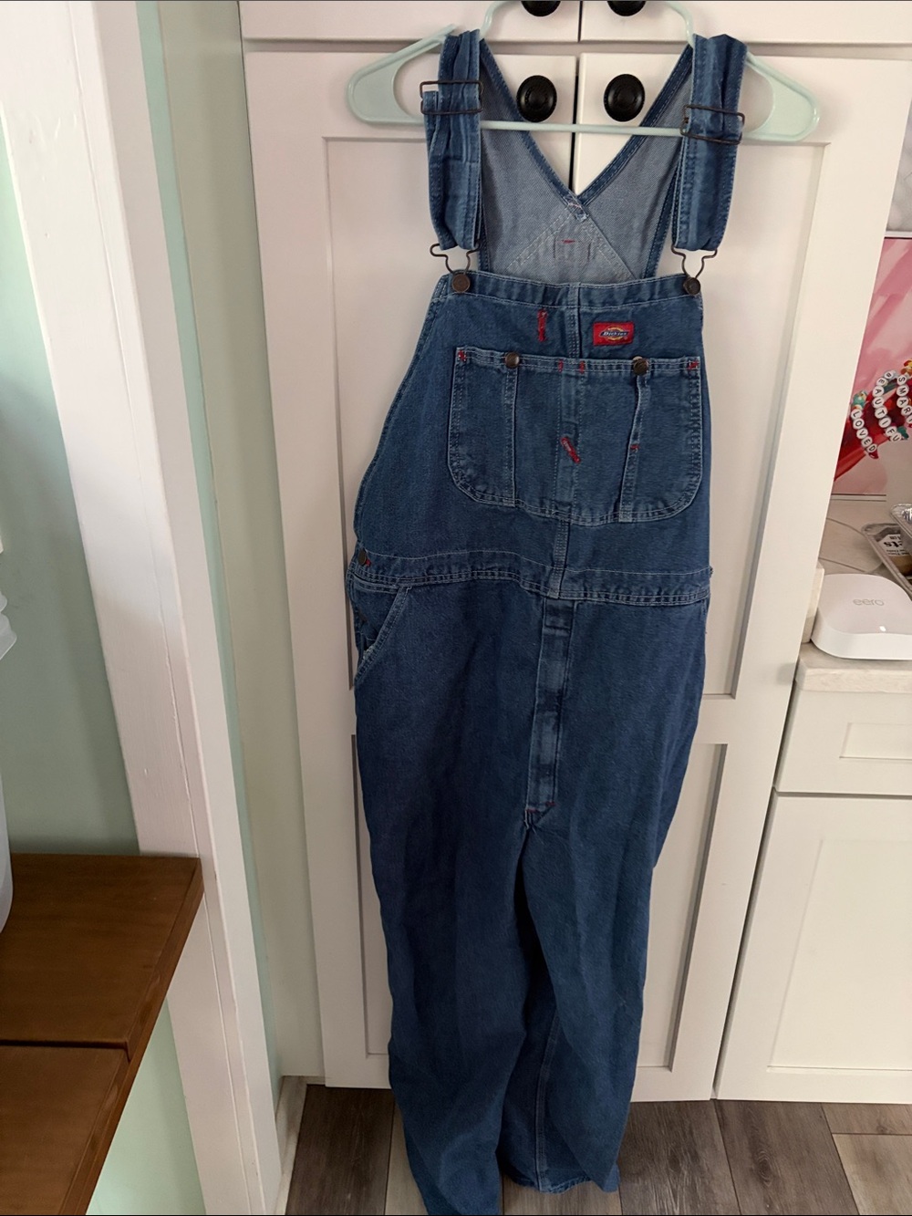 Dickies Blue Denim Overalls with Front Bib